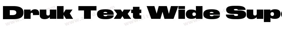 Druk Text Wide Super字体转换